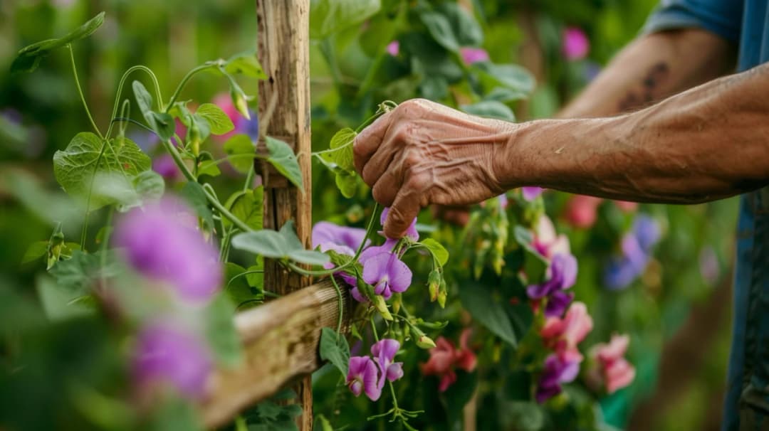 Groszek wieloletni: Pielęgnacja i utrzymanie roślin w dobrej kondycji